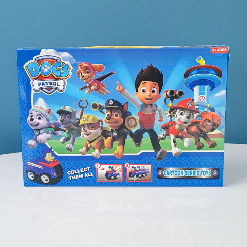 فیگور6 عددی سگهای نگهبان پاوپاترول paw patrol با ماشین مدل P663جدید