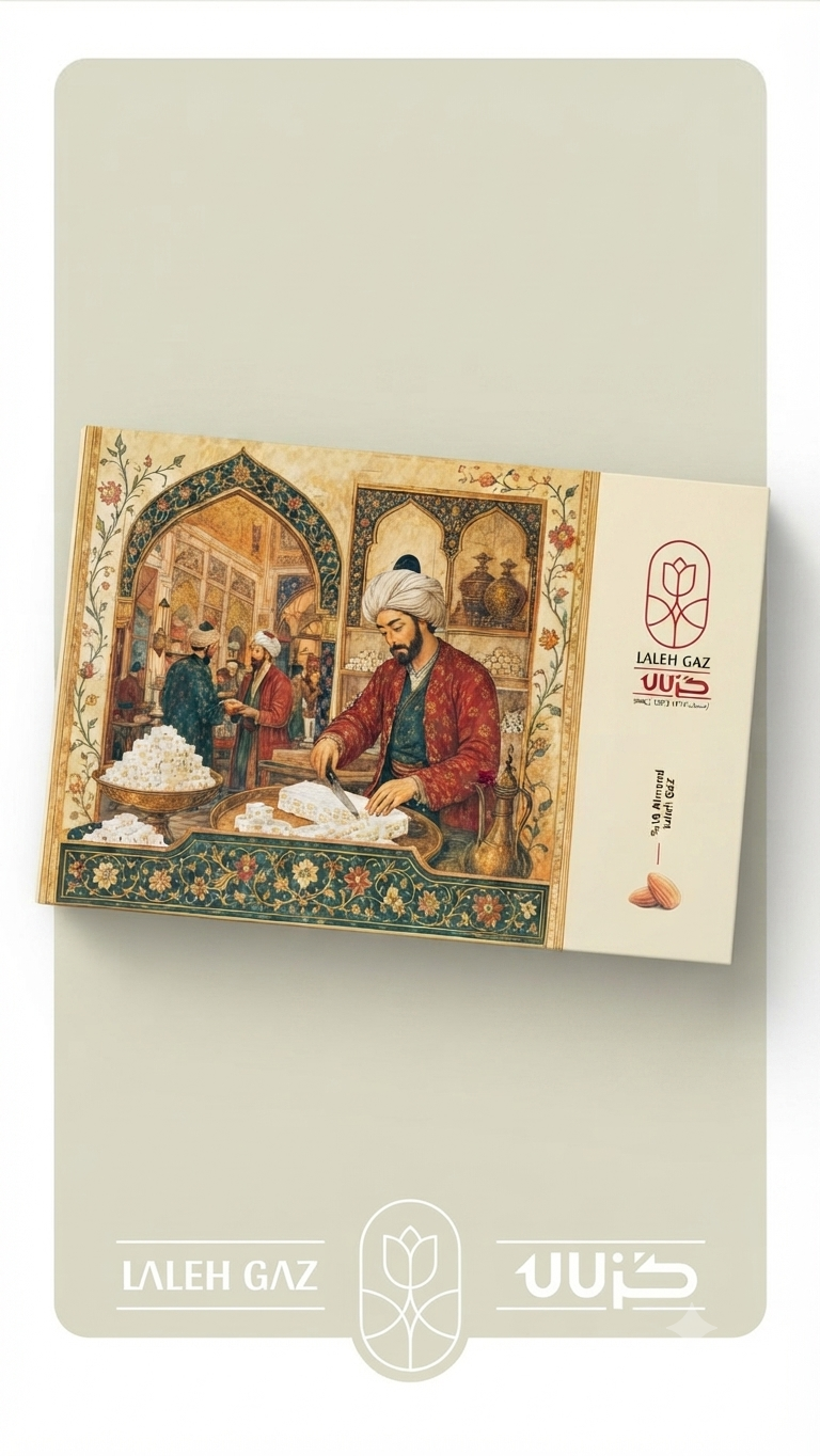 گز 10 درصد بادام لاله اصفهان