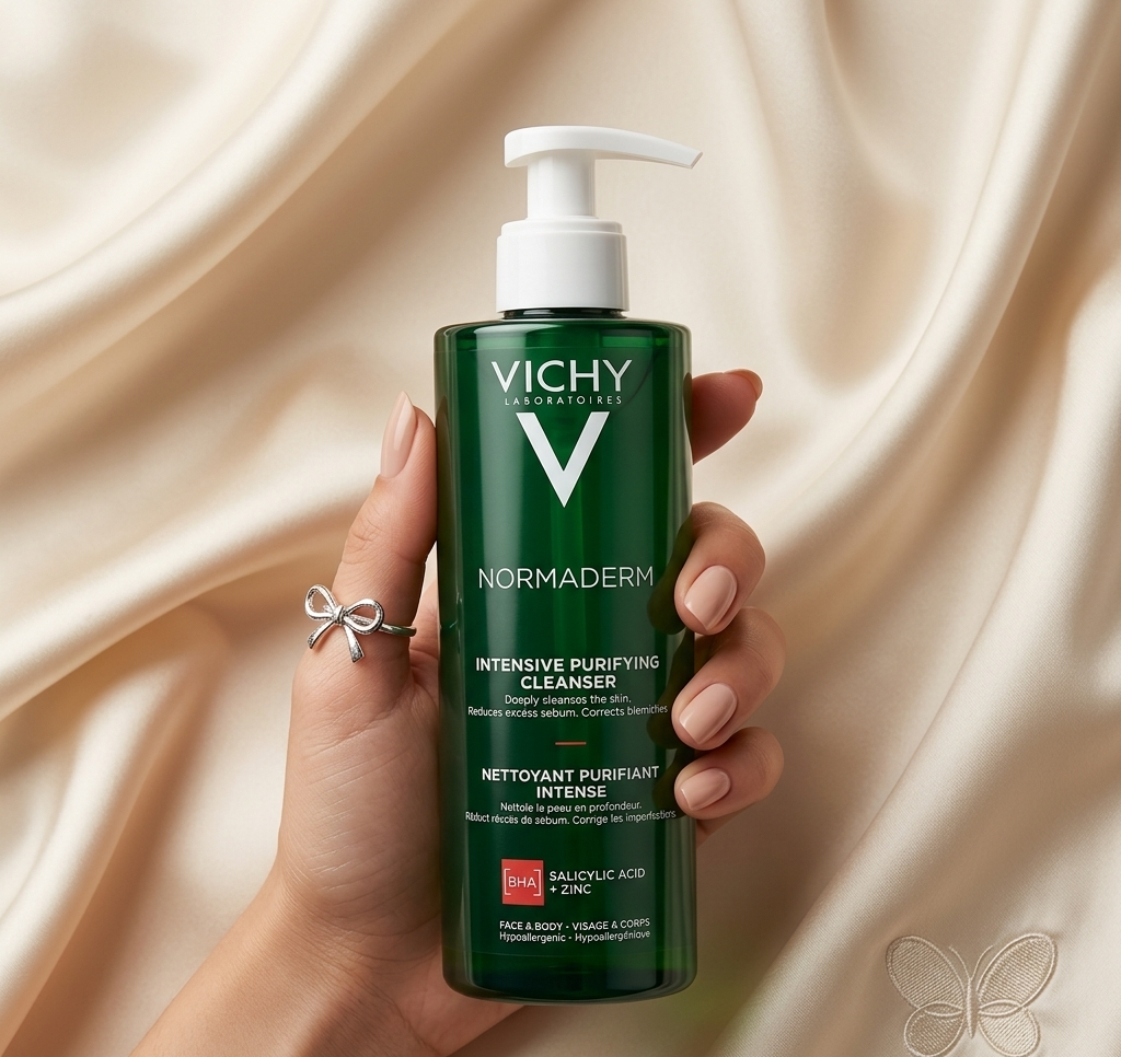 ژل شستشوی عمیق ویشی (Vichy)حاوی اسید سالیسیلیک و زینک | مخصوص پوست چرب و جوش دار