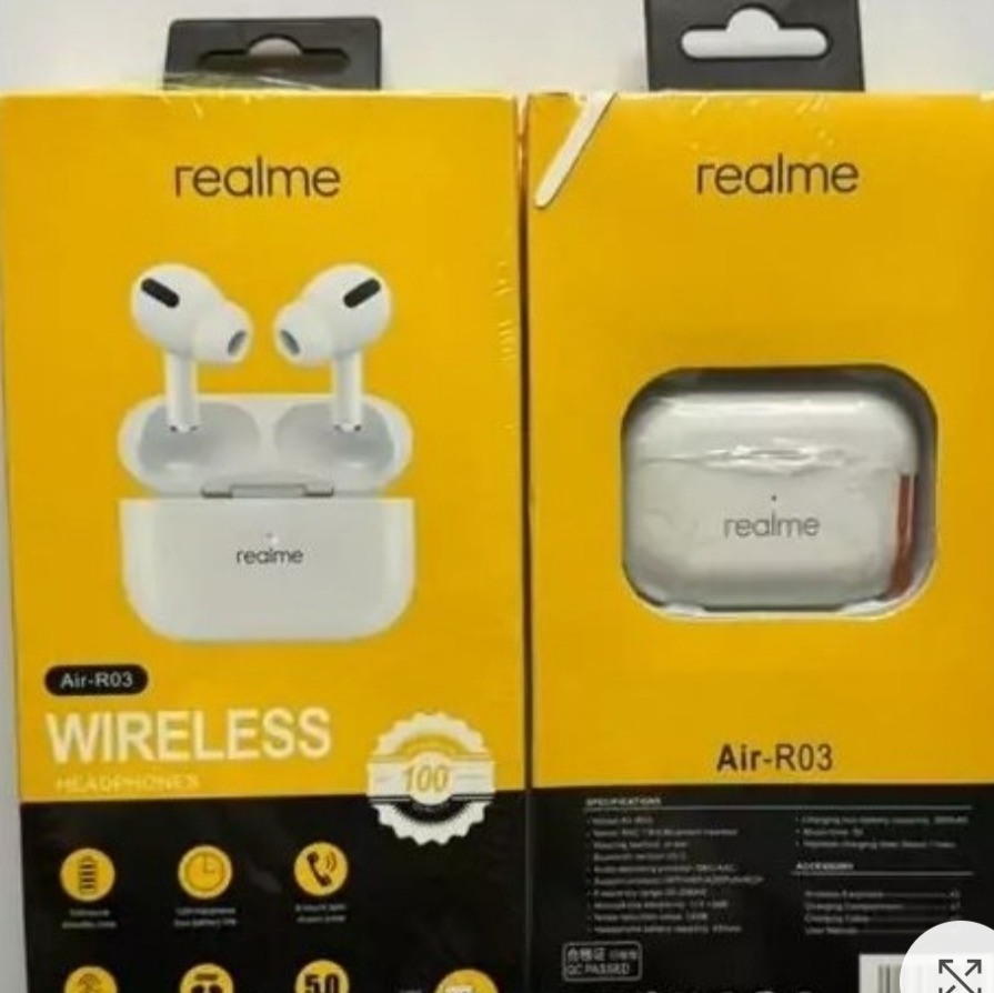 ایرپاد بیسیم ریلمی مدل Air-R03 هندزفری بلوتوثی با کیس شارژ