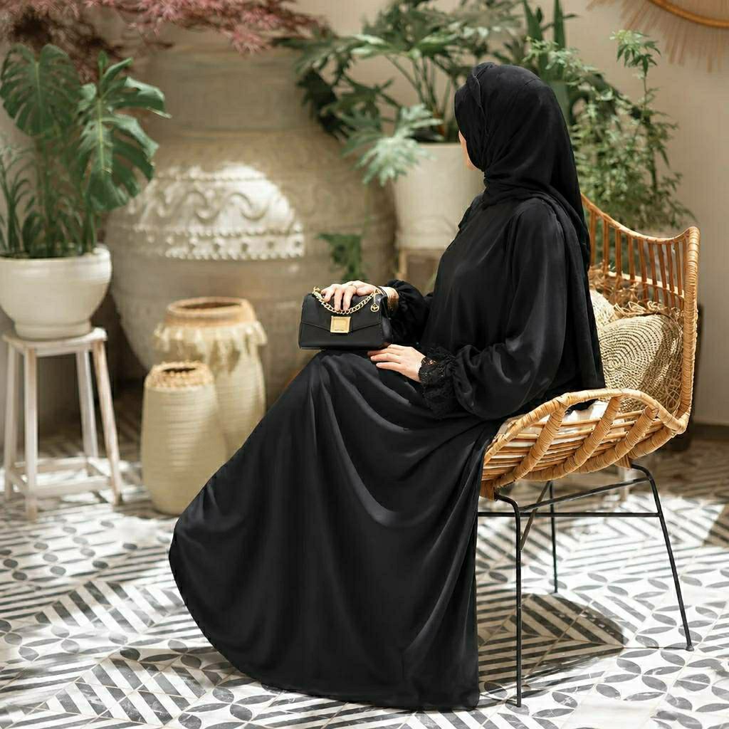 مانتو عبایی آستین عروسکی