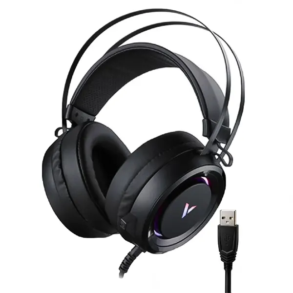 هدست گیمینگ رپو مدل VH500C با صدای فراگیر مجازی 7.1 کاناله و نورپردازی RGBجدید