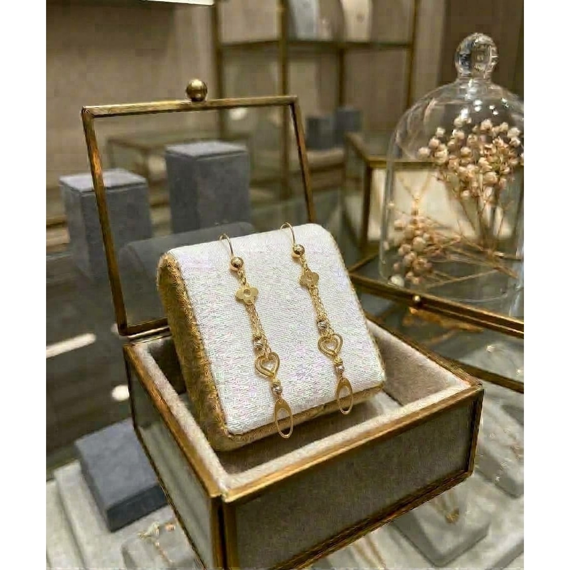 گوشواره طلا 18 عیار زیر یک گرمجدید