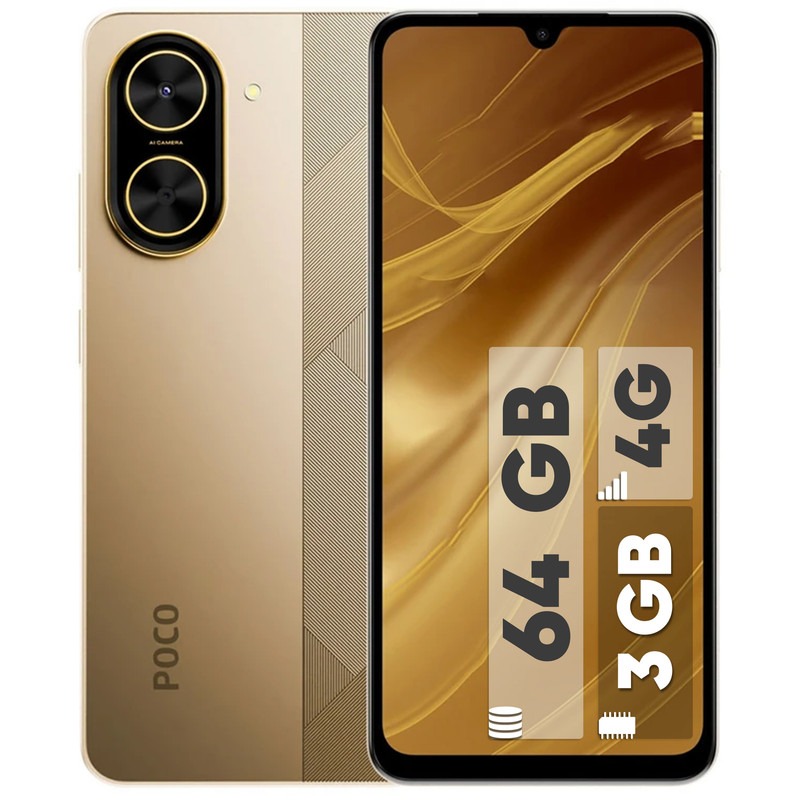 گوشی موبایل شیائومی مدل Poco C71 دو سیم کارت ظرفیت 64 گیگابایت و رم 3 گیگابایت-به همراه شارژر