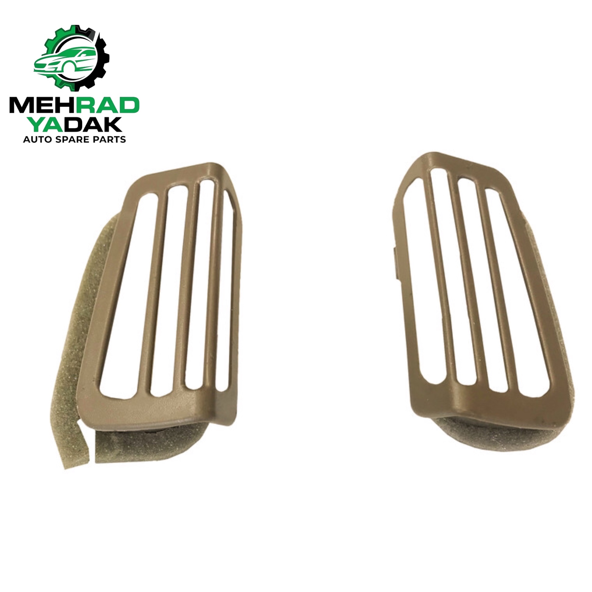 دریچه هوای بخاری رو کنسول وسط پارس رنگ بژ روشن(کرم) جدید چپ وراست برند اصلی (بسته2 عددی)جدید