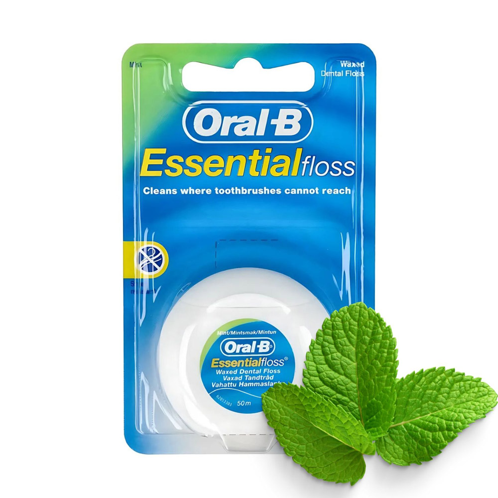 نخ دندان اورال بی Essential Floss مومدار 50 متری