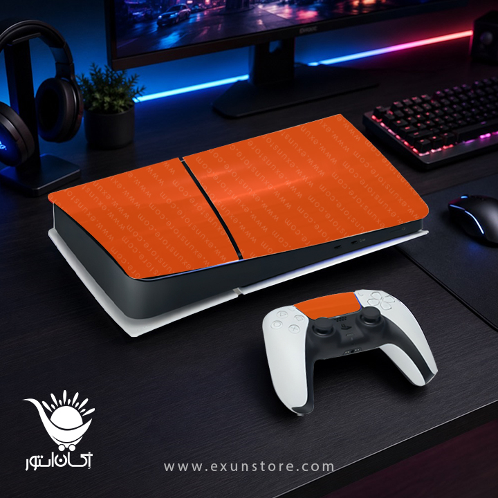 برچسب کنسول بازی پلی استیشن 5 اسلیم Orange