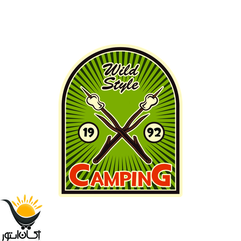 برچسب خودرو طرح آفرودی camping کد SO259