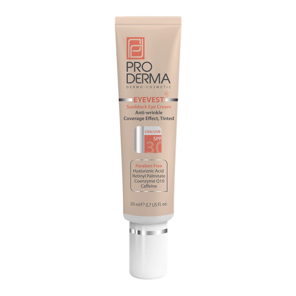 کرم ضد چروک رنگی دور چشم Eyevest SPF30 پرودرما 20 میلجدید