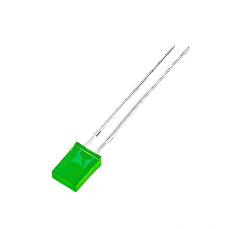 ال ای دی مکعبی 2.5mm سبز (بسته های 10 عددی)جدید