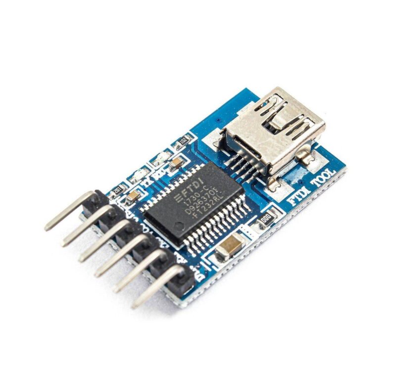 ماژول mini USB TO TTL با تراشه FT232RL برد آبیجدید