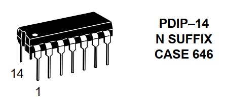 آی سی تقویتکننده عملیاتی LM324N تگزاس (های کپی)جدید