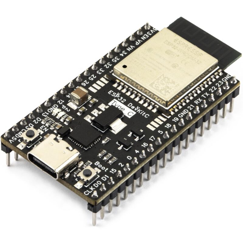 برد توسعه ESP32-DevKitC مجهز به ESP32-WROOM-32D و مبدل CP2102جدید