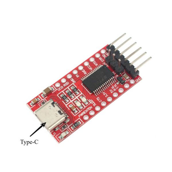 ماژول مبدل USB به سریال بر پایه چیپFT232RL ورودی Type-Cجدید