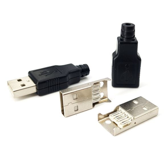 USB-A نری سرکابلی با روکشجدید