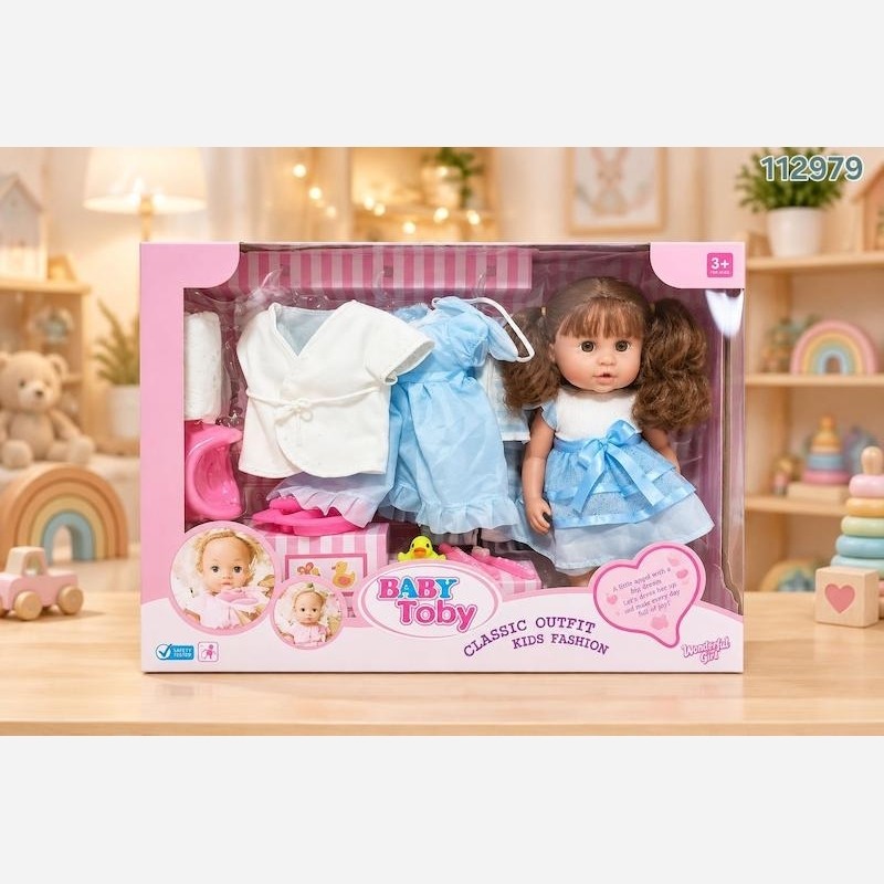 عروسک موزیکال لباس دار Baby Toby