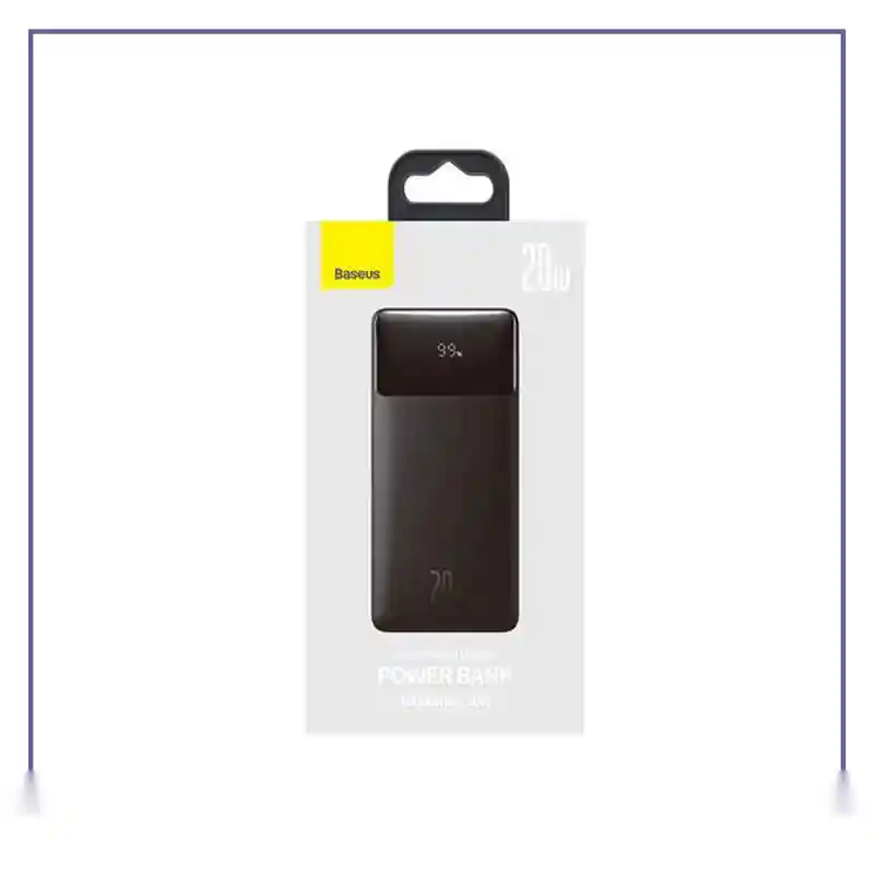 پاوربانک 10000 بیسوس20W وات Baseus Bipow Digital Display PPBD20 PPDML-L01جدید