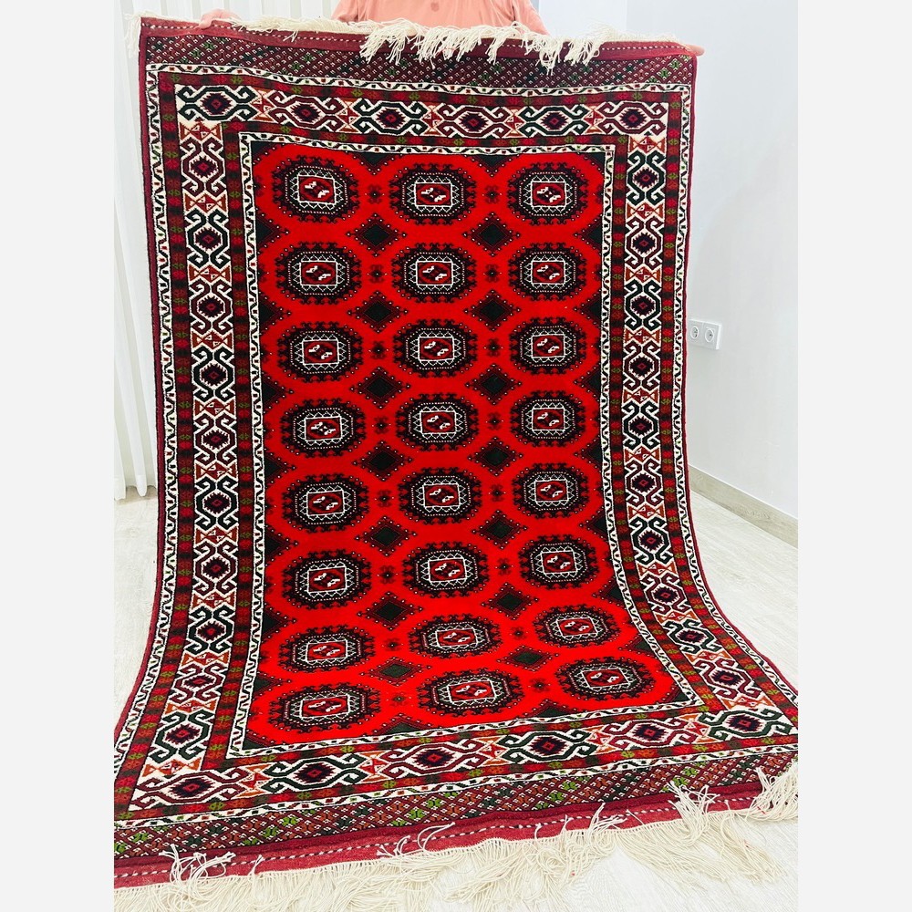 قالیچه 3 متری دستبافت ترکمن کد6 790