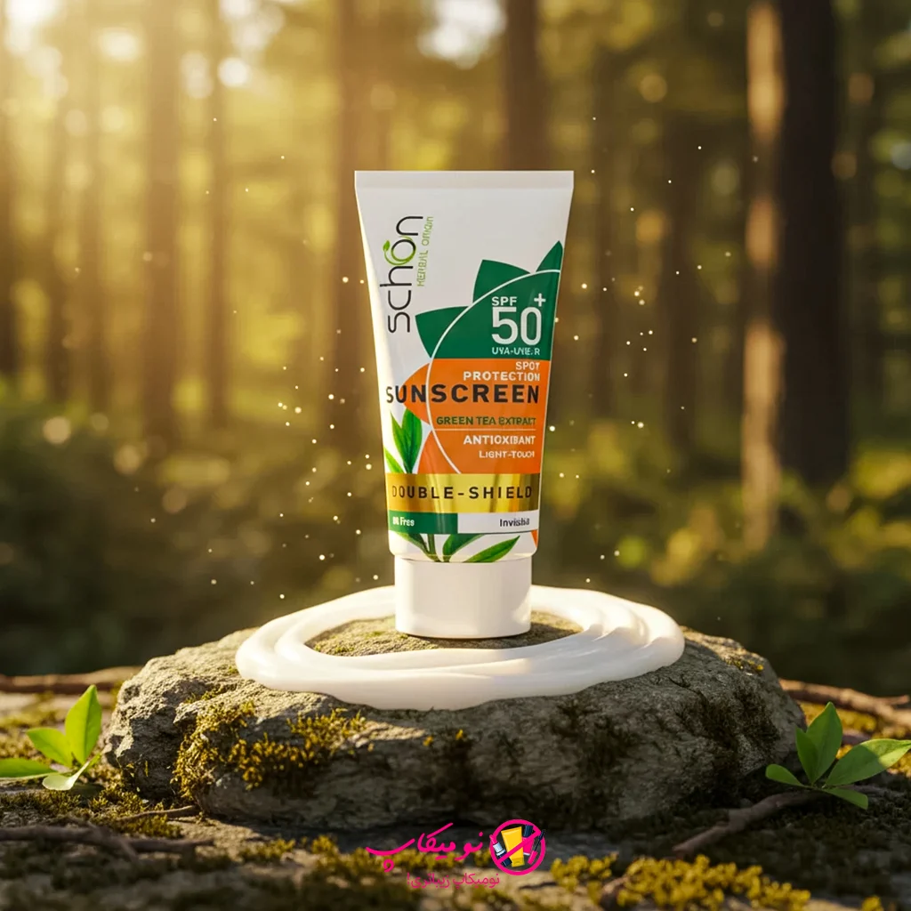 کرم ضدآفتاب دابل شیلد SPF50+ فاقد چربی بی رنگ حجم 50 میل شون