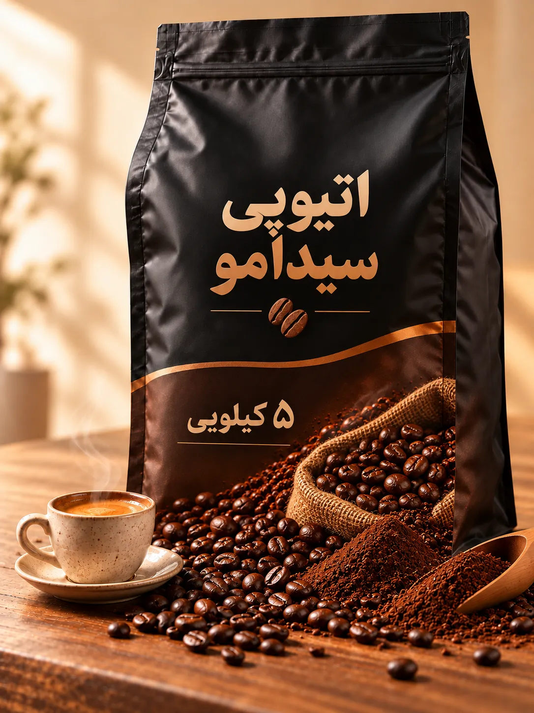 قهوه اتیوپی سیدامو 5 کیلویی