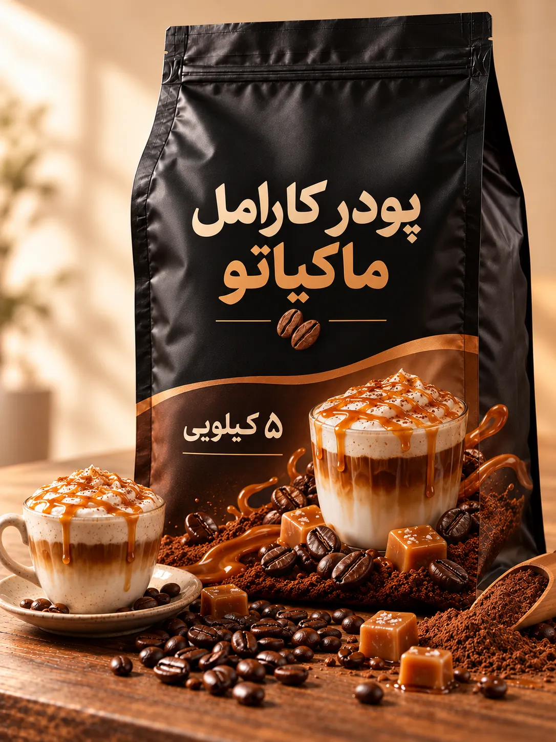 پودر کارامل ماکیاتو 5 کیلویی