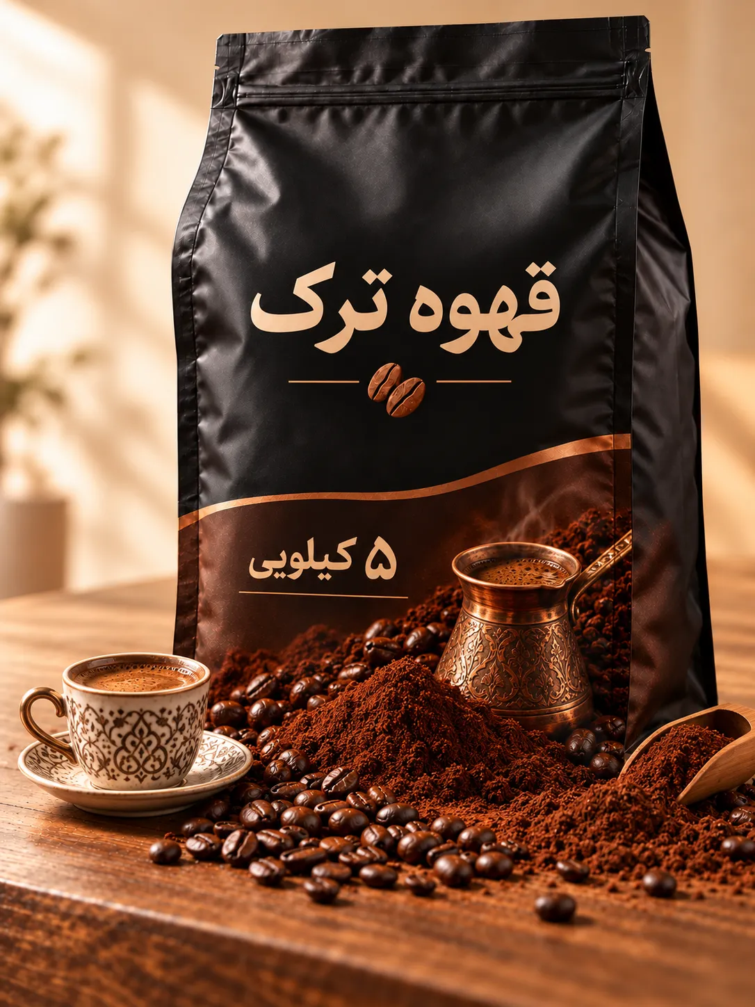 قهوه ترک ویژه تازه آسیاب 5 کیلویی