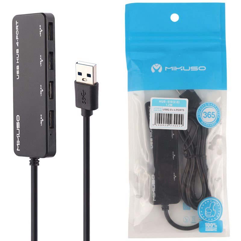هاب 4 پورت 120 سانتی میکاسو Mikuso HUB-010 USB2