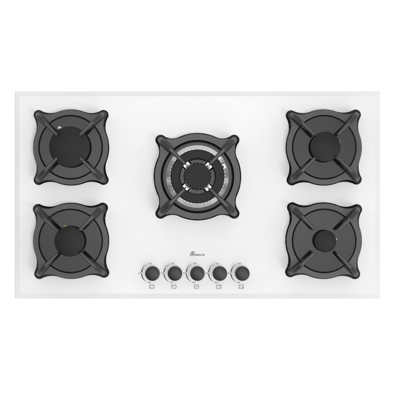 اجاق 5 شعله شیشه سفید MG-5087 بیمکث