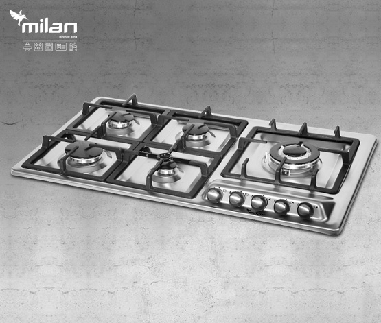 اجاق گاز رومیزی استیل توکار میلان برنز (milanbronze) مدل S10