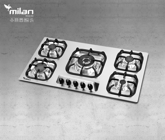 اجاق گاز رومیزی استیل توکار میلان برنز (milanbronze) مدل S24