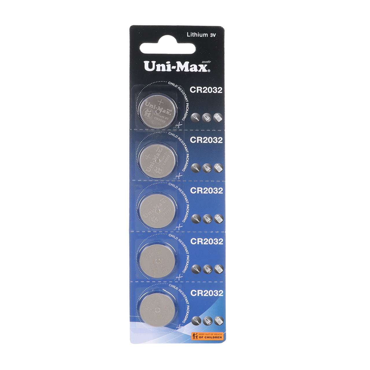 باتری سکه ای Uni-Max مدل CR2032 (بسته 5 عددی)جدید