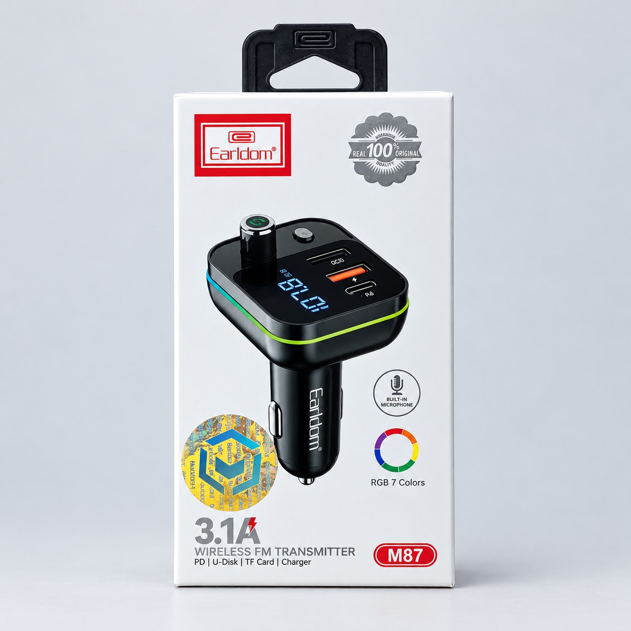 افام پلیر و شارژر فندکی ET-M87 با بلوتوث و شارژ سریع PDجدید