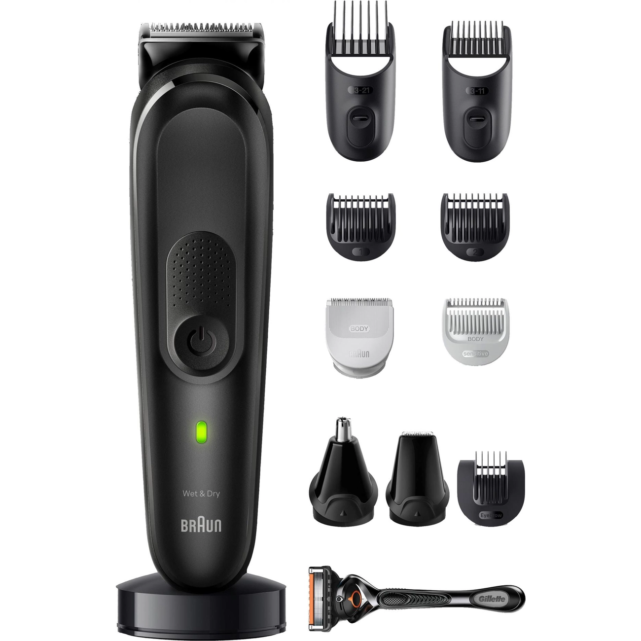 ماشین اصلاح شارژی براون Braun مدل MGK7460 چندکاره 12 در 1جدید