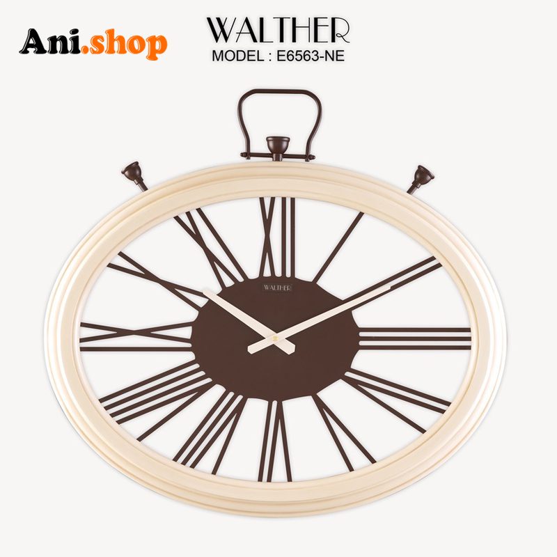⭐️ ساعت دیواری قطر 65 ترکیب چوب و فلز E6563_NEجدید
