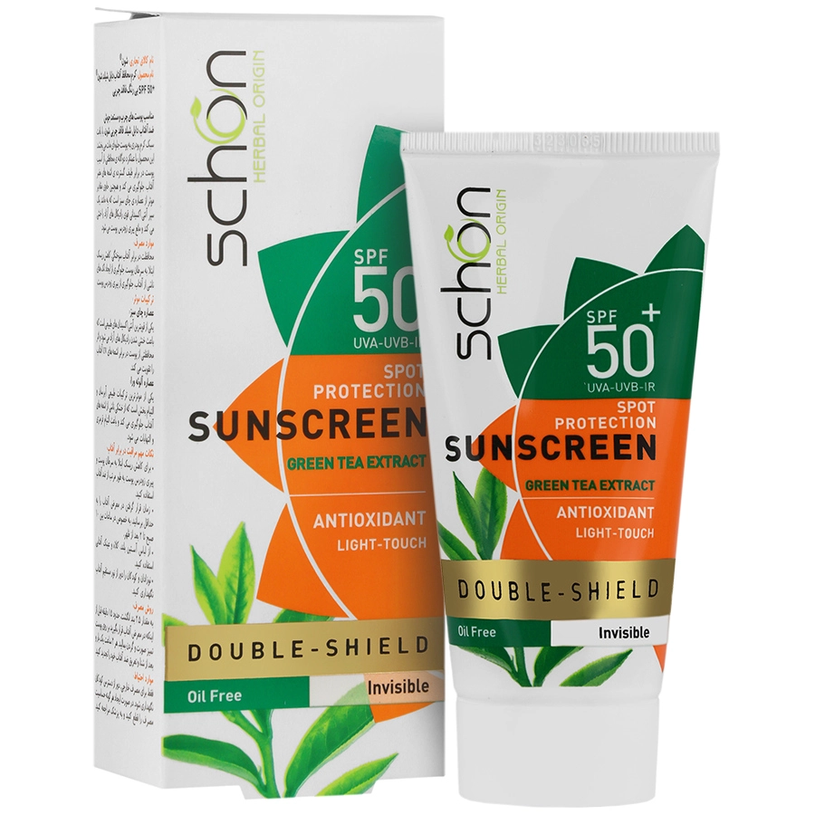 کرم ضد آفتاب دابل شیلد فاقد چربی SPF50+ شون