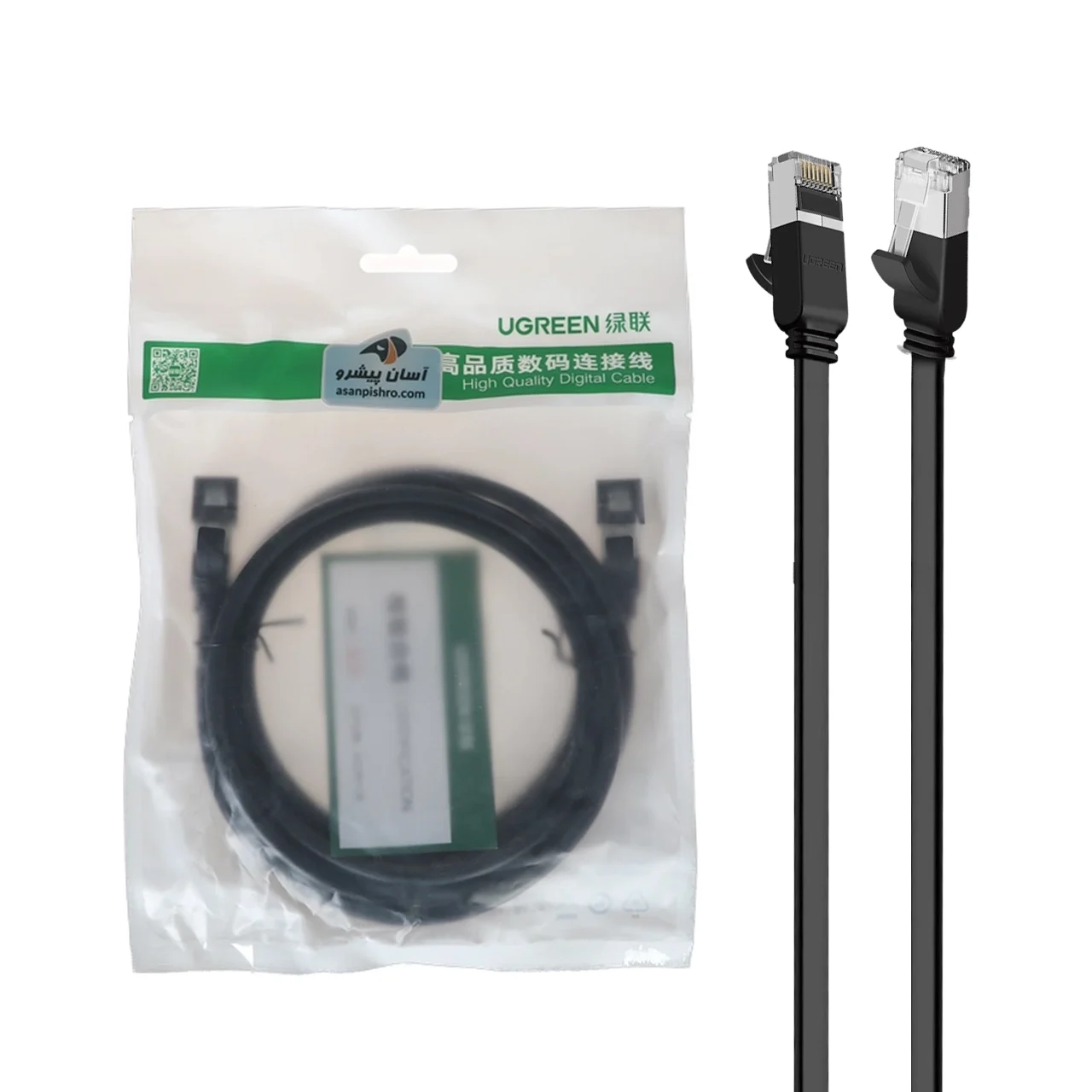 کابل شبکه دو متری UGREEN CAT6 مدل NW101-50192