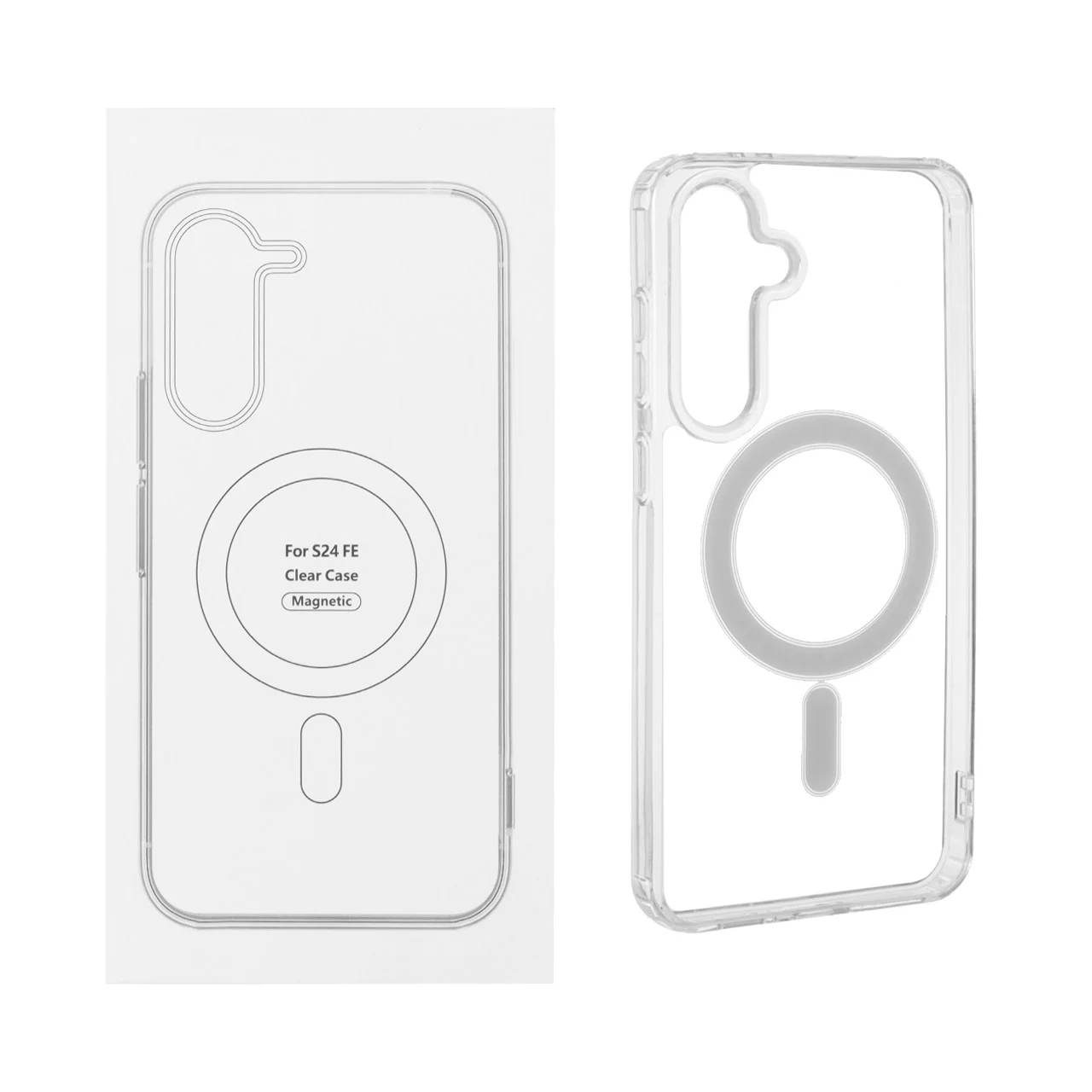 قاب شفاف Samsung Galaxy S24 FE با قابلیت شارژ MagSafe (پک دار)جدید