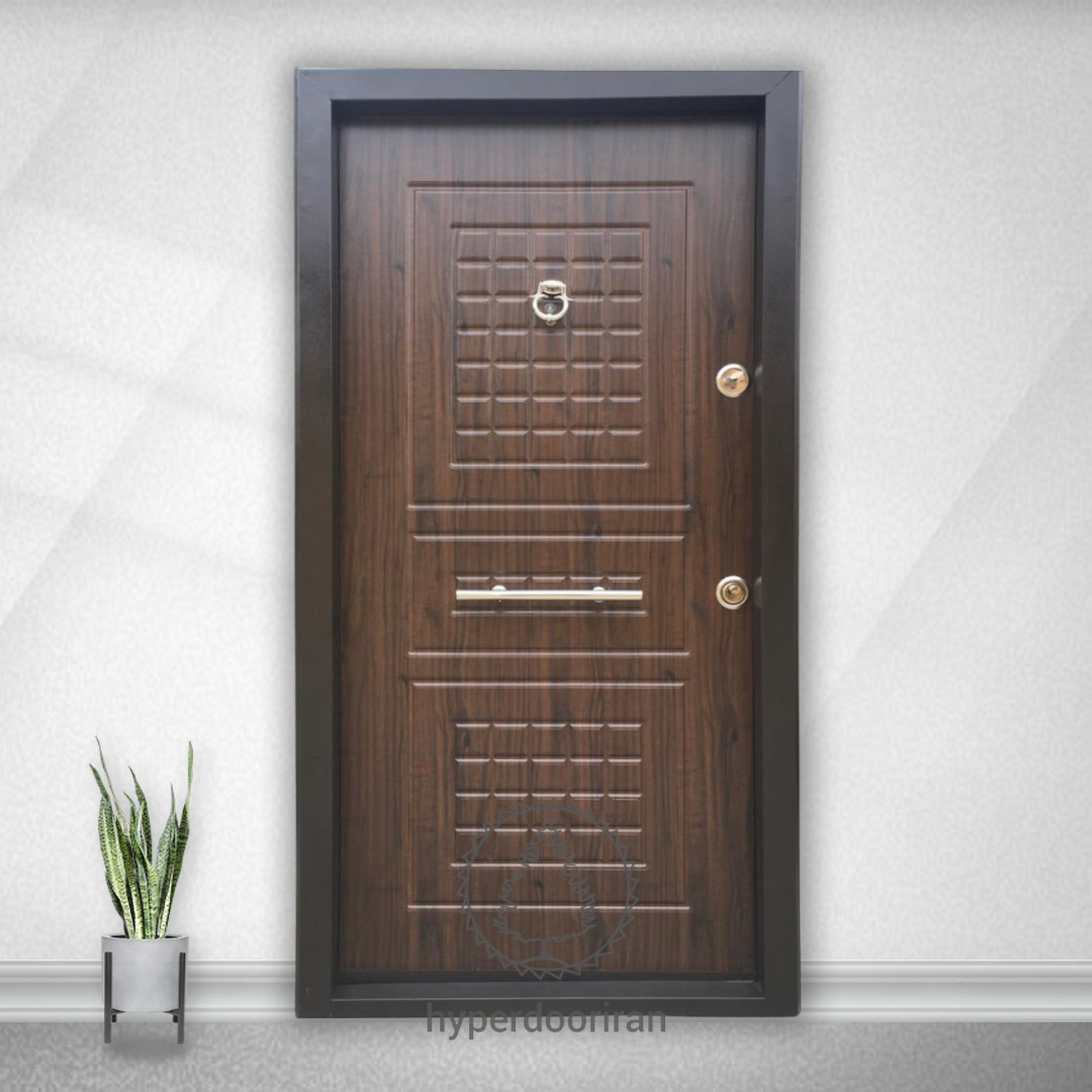 درب ضدسرقت روکش pvc سه قاب سی ان سی (Hz-103)