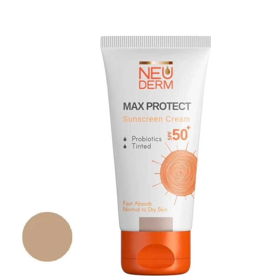 کرم ضد آفتاب رنگی نئودرم مدل مکس پروتکت spf 50 حجم 50 میلی لیتر