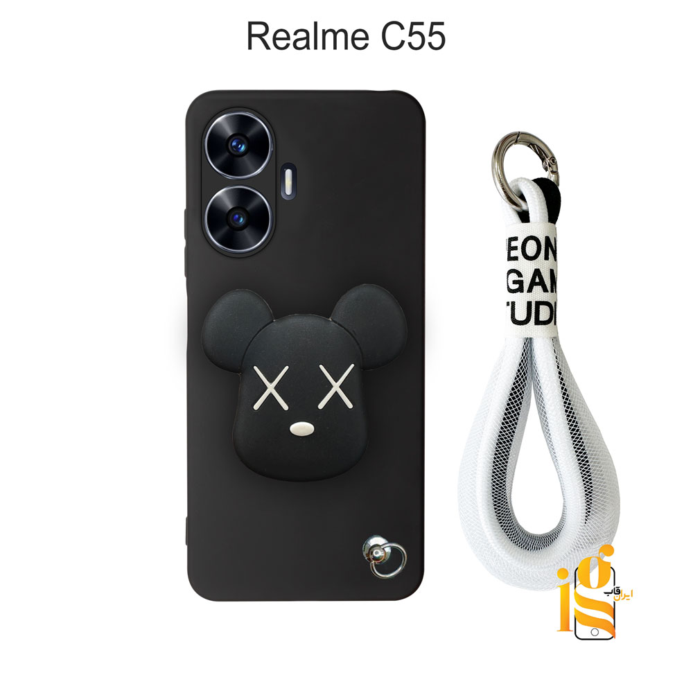 قاب فانتزی خرس روبو چشم ضربدری برای گوشی ریلمی Realme C55
