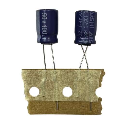 100UF50V مرغوب برند AISHIجدید