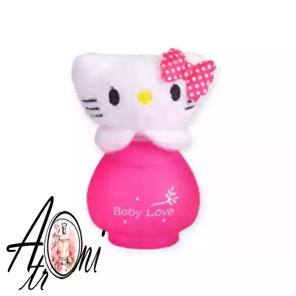 ادکلن 50 میل کودکان بیبی لاو (Baby Love) طرح کیتی | رایحه ملایم، شیرین و دوستداشتنی