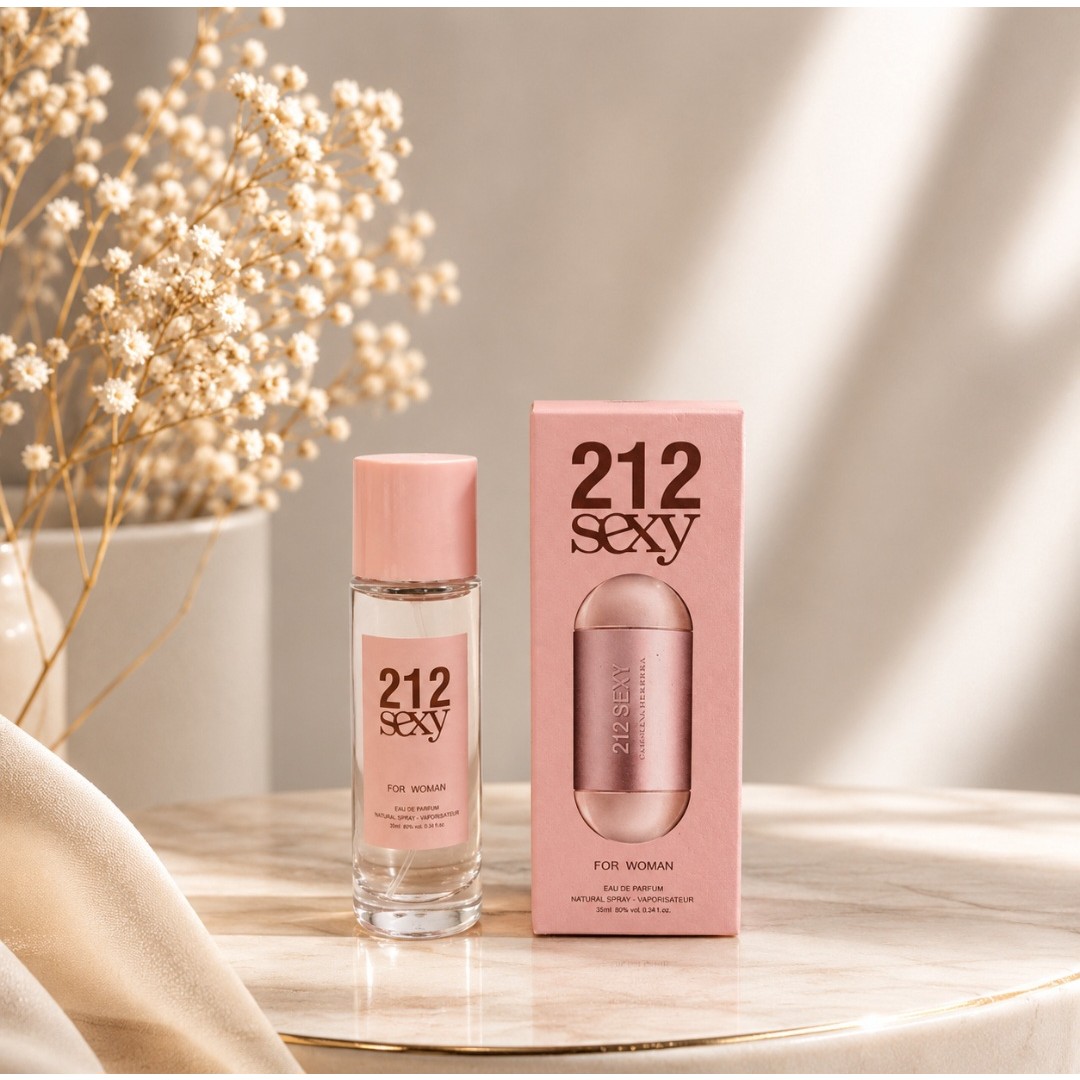 عطر ادکلن زنانه کارولینا هررا 212 س.ک.س.ی 35 میل الحمبرا