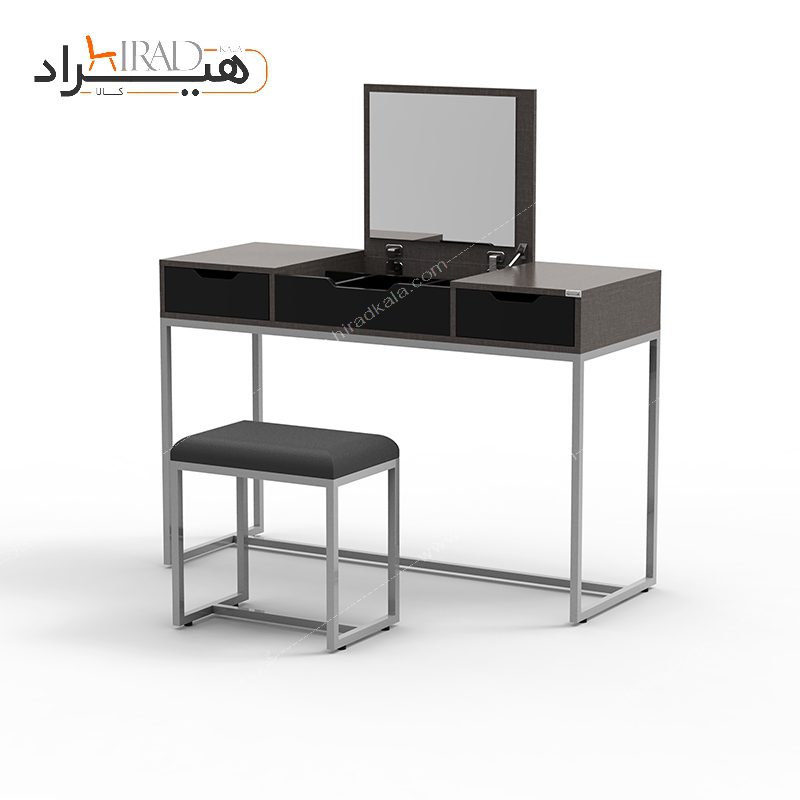 میز آرایش مدرن پایه فلزی با صندلی هیراد مدل U111