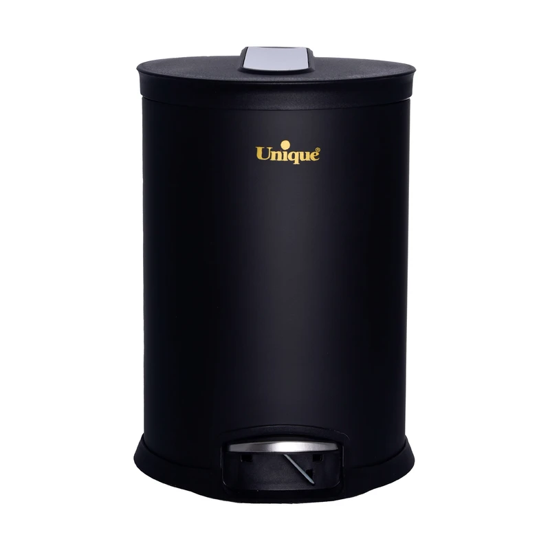 سطل زباله پدالی یونیک مدل UN-4220 ظرفیت 12 لیتر مشکی