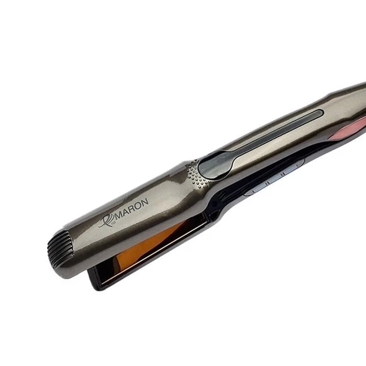 اتو مو حرفهای سالنی پرومارون Promaron مدل RL-1101 مناسب کراتین با نمایشگر دیجیتال