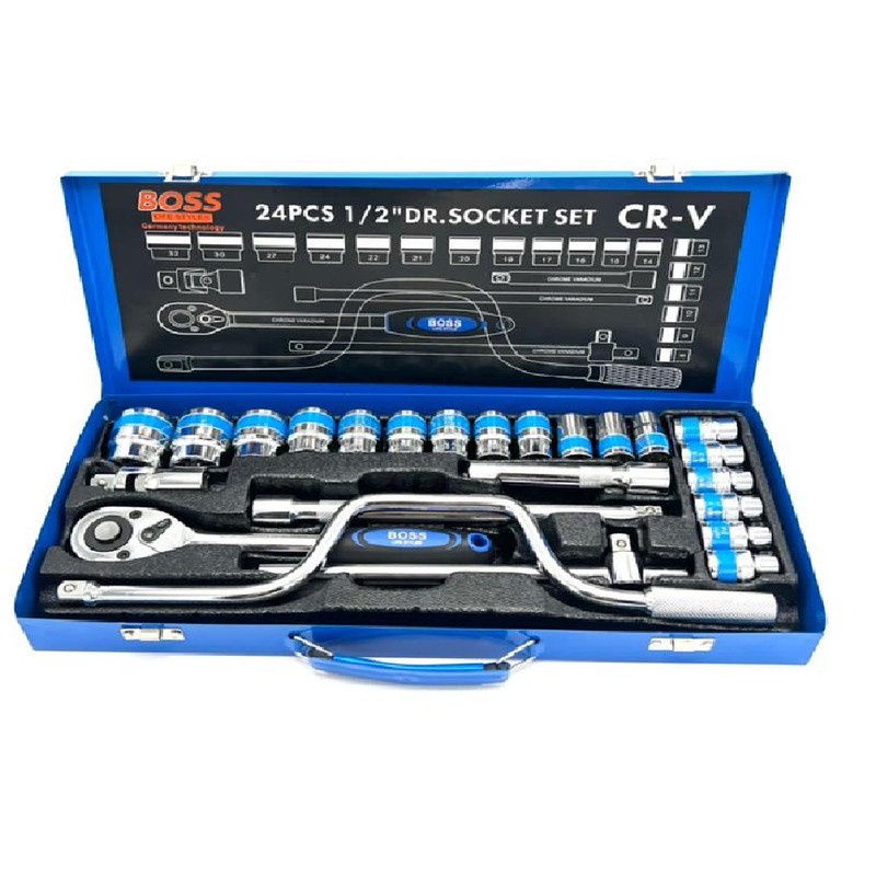 جعبه بکس فلزی باس مدل BS 123T160 24 مجموعه 24 عددی