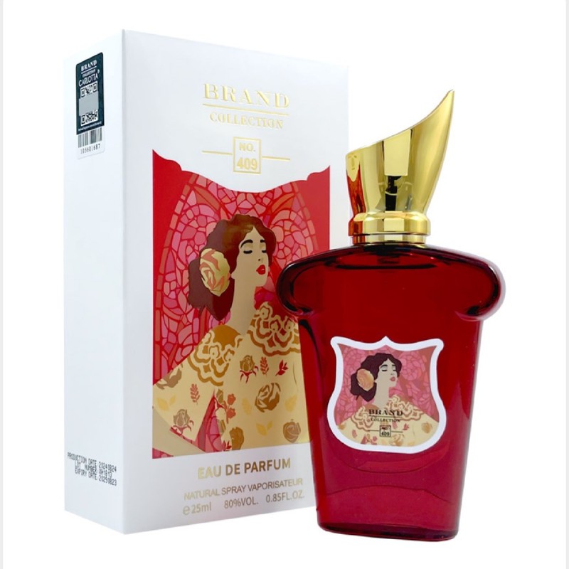 عطر جیبی زنانه برند کالکشن مدل 409 با رایحه گرم حجم 25 میلیلیتر