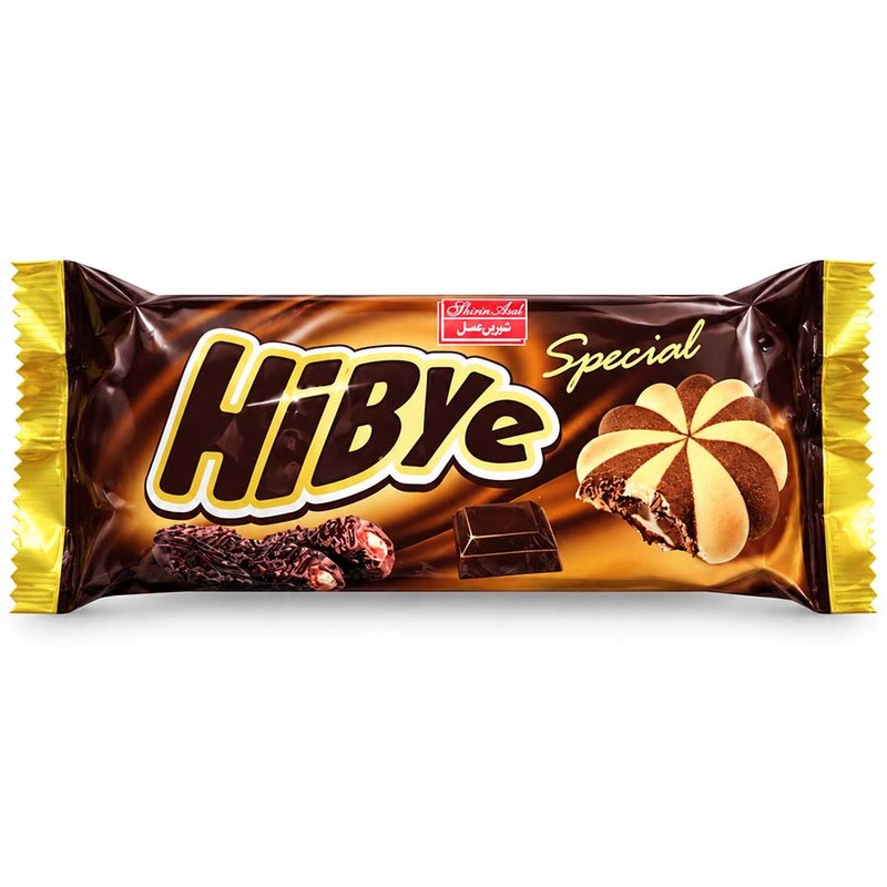 بیسکویت کرم دار خرما شیرین عسل - 100 گرم بسته 20 عددی