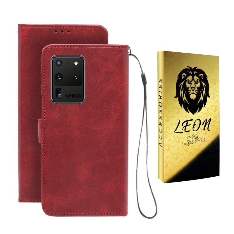 کیف کلاسوری لئون مدل Band Oro مناسب برای گوشی موبایل سامسونگ Galaxy Note 20 Ultra